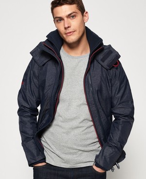 Superdry Pop Cipzár Hooded Arctic SD-Windcheater Férfi Kabát Sötétkék/MélyPiros | YZUIT0425